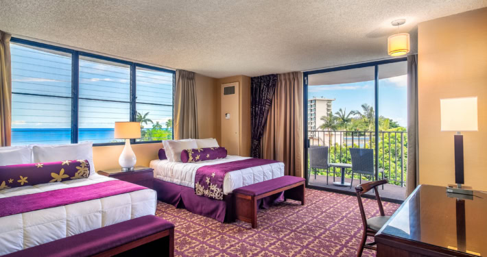 Hilo Hawaiian Hotel one bedroom ocean viewa with lanai